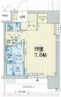 ジュネーゼ京町堀パークサイド【5階】の間取り