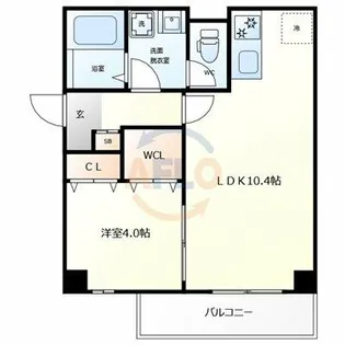 ソリティア鶴見橋【2階】の間取り