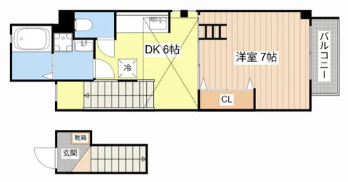 シダーコンフォール壱番館【2階】の間取り