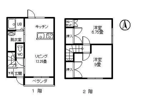 タウン ZUIA(ヅイア)【B号室】の間取り