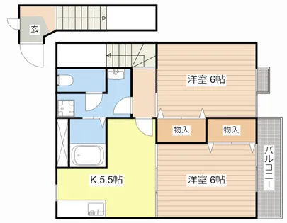 セレーナ唐崎Ⅱ【203号室】の間取り