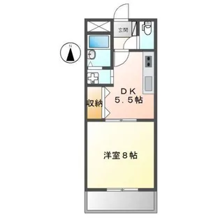 ラフィーヌ上野田【1階】の間取り