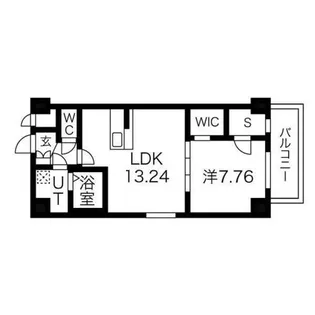グランドソレイユ伝馬【7階】の間取り