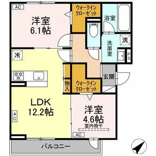 レユスィール【2階】の間取り