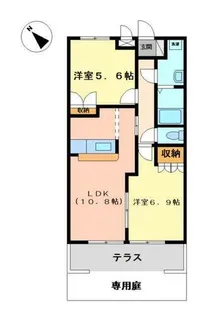 兵庫県加古川市尾上町池田【アパート】の間取り