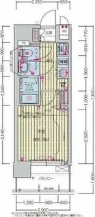 プレサンス尾張一宮ジュレア【6階】の間取り