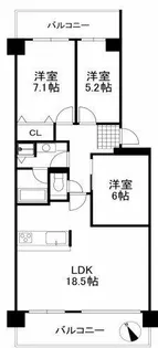 イトーピア泉北深井【4階】の間取り