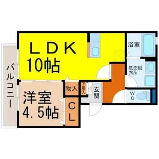 クレール【1階】の間取り