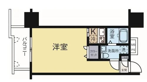 福岡県福岡市中央区舞鶴1丁目【マンション】の間取り