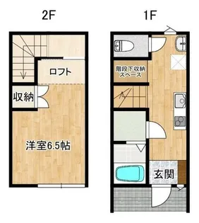 ラ・フェリーチェ E【2号室】の間取り