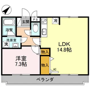 ヴィラ センチュリー【3-C号室】の間取り