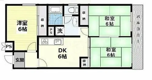 第2ヨシムラコーポ【3階】の間取り