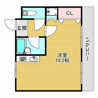 ジュネス別府【3階】の間取り