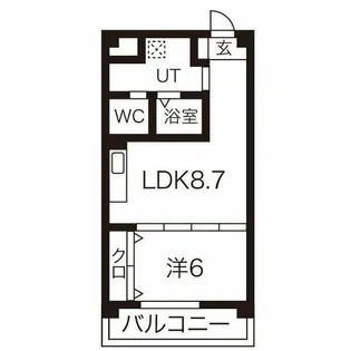 IIU361【206号室】の間取り