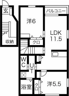 マノワール上里【2階】の間取り