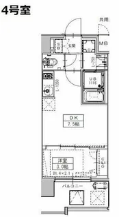 Attirant西三国【5階】の間取り