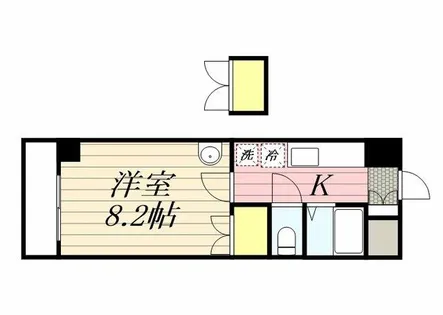 ロイヤル天神南【13階】の間取り