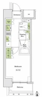 ザ・パークハビオ同心【5階】の間取り