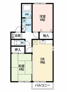 メゾン・ダリアA【1階】の間取り
