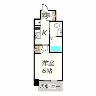 ラクラス阿倍野元町【8階】の間取り