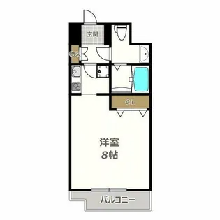 レグルス阿倍野【7階】の間取り