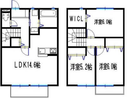 ザ・ニューブライト大島【A号室】の間取り