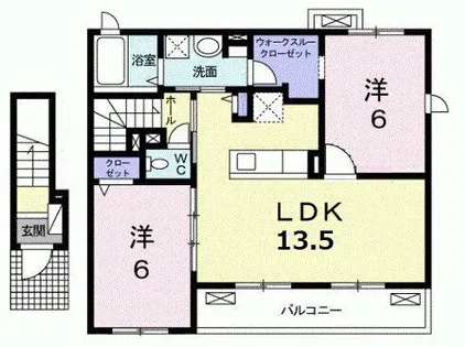 コスモ・ビリン【2階】の間取り