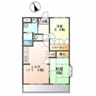 ロワイヤル小倉【2階】の間取り