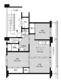 ビレッジハウス三原【1-106号室】の間取り