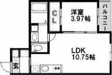 BRAVE BASE 元宮【2階】の間取り