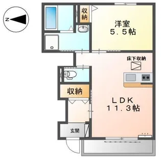 兵庫県神戸市西区伊川谷町有瀬【アパート】の間取り