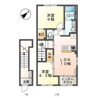 ファミーユ【2階】の間取り