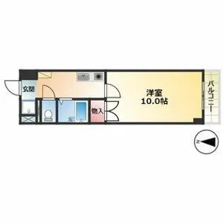 グランドハイツ豊山Ⅰ【4階】の間取り
