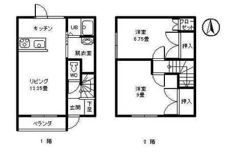 タウン ZUIA(ヅイア)【A号室】の間取り
