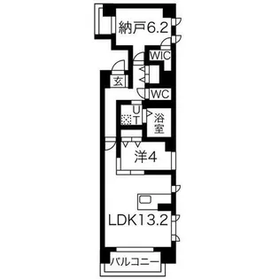 THE MUSE栗山【206号室】の間取り