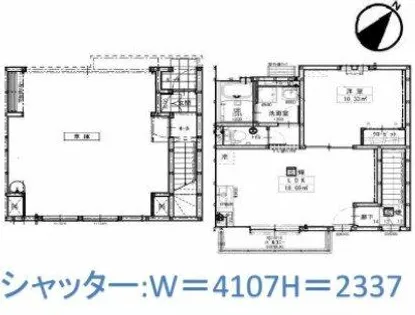 大阪府池田市畑3丁目【テラスハウス】の間取り