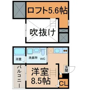 Laforte(ラフォルテ)【2階】の間取り