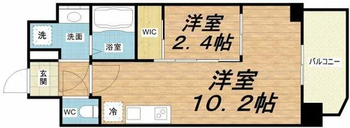 セレニテ本町東リアン【10階】の間取り