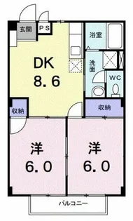 イーストサイドコーポ A【1階】の間取り