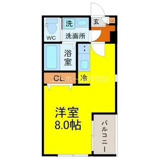 シャルム名古屋【2階】の間取り