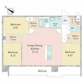 FRENCIA NOIE名駅【10階】の間取り