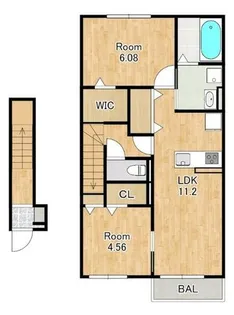 フラン瀬田【2階】の間取り