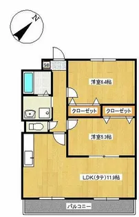 アースマーシマンションⅡ【3階】の間取り