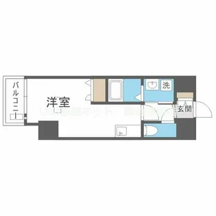 アクアラフォレ豊中【4階】の間取り