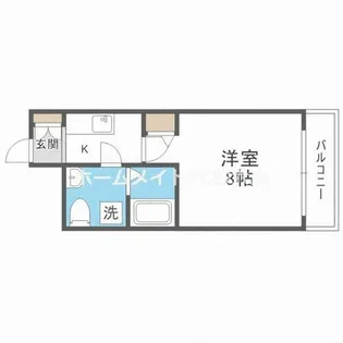 SERENiTE江坂四番館【5階】の間取り