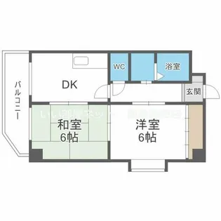 コンフォート井高野【3階】の間取り