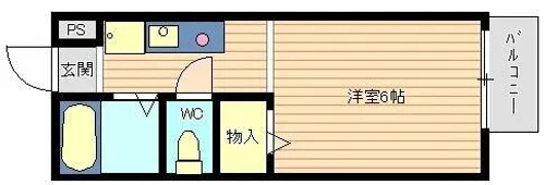 キャンパス本多聞【2階】の間取り