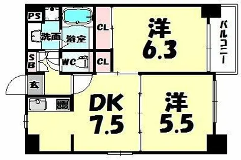 にぎわいハビタット【4階】の間取り