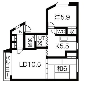 ドリームハイツA棟【101号室】の間取り