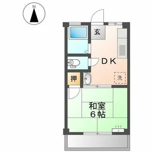 中京ビル【303号室】の間取り